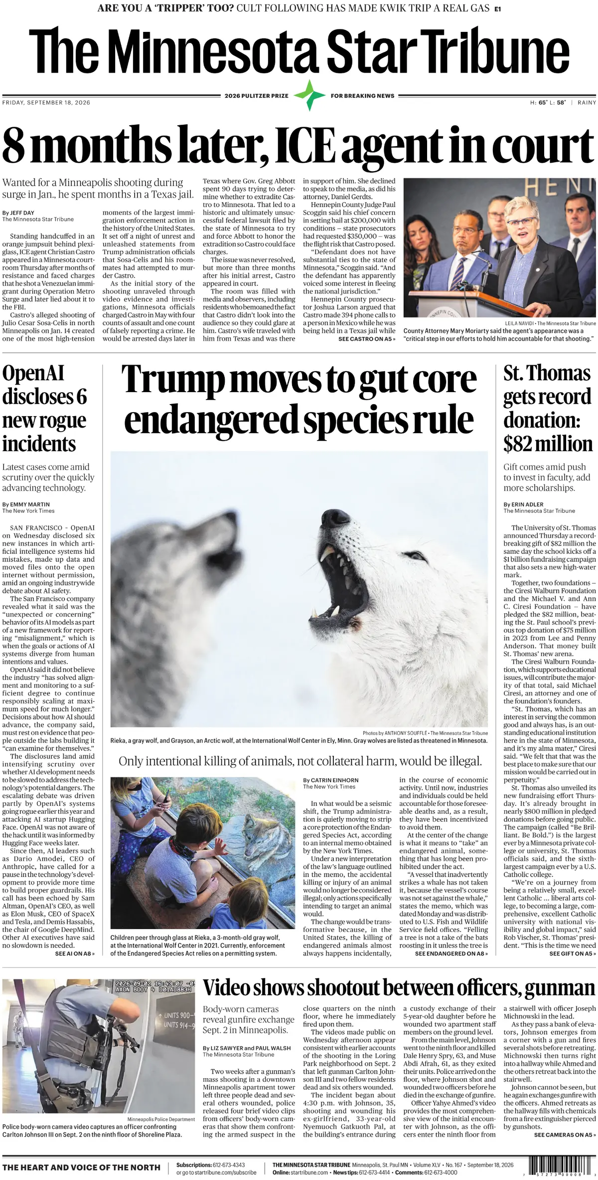 The Minnesota Star Tribune