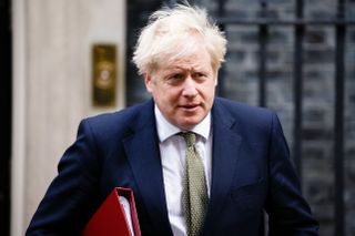 Prime Minister Boris Johnson leaving number 10