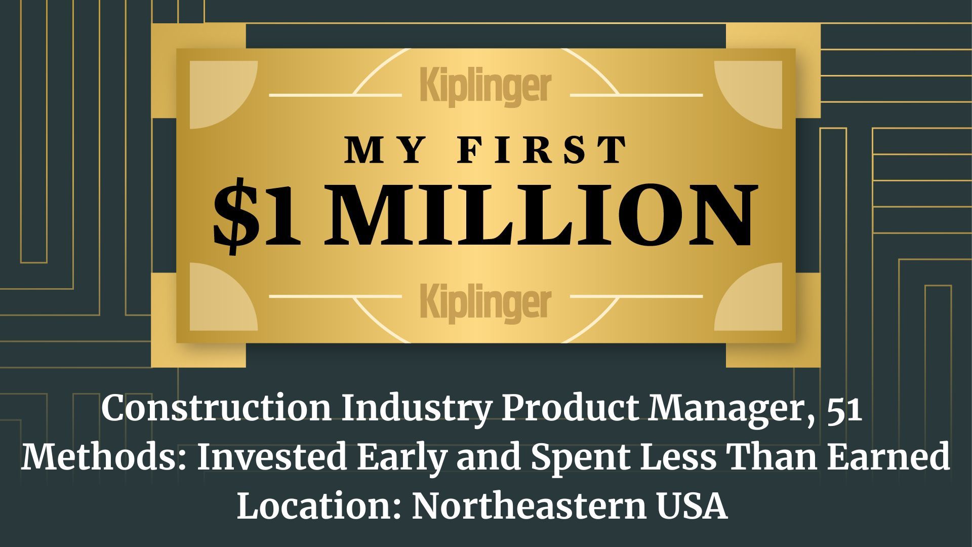 kiplinger.com - Joyce Lamb - My First $1 Million: Construction Industry Product Manager, 51, Northeast