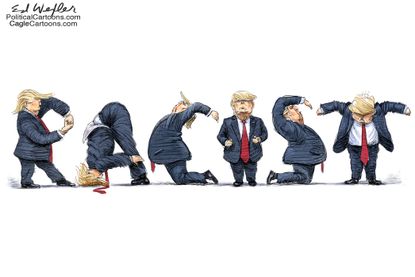 Political Cartoon U.S. Trump Racist Mass Shooting Hate Rhetoric