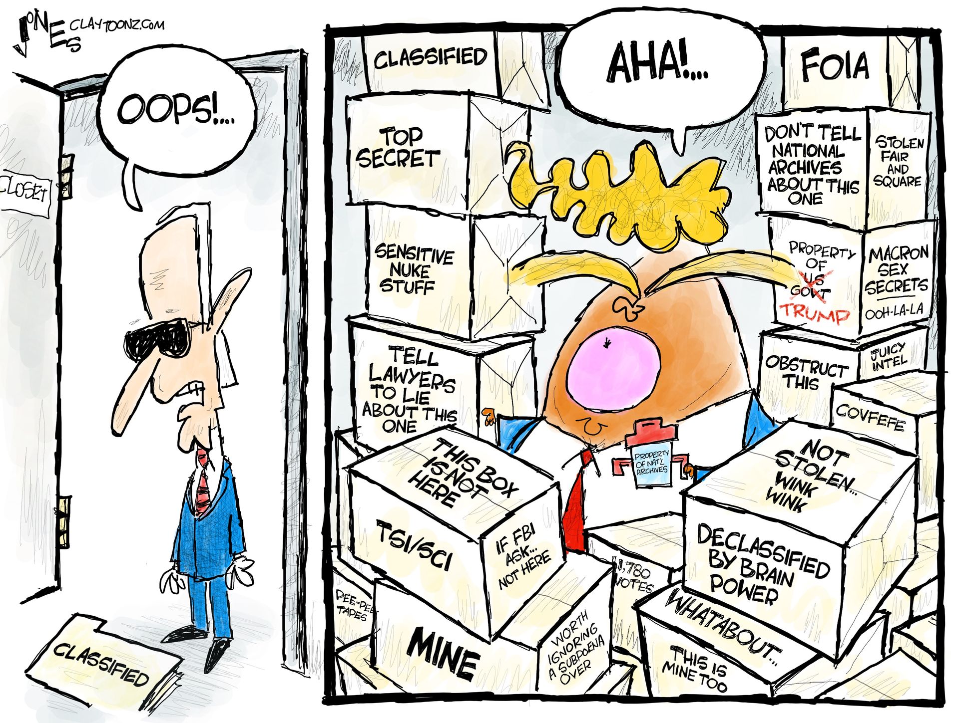 7 Scathingly Funny Cartoons About Biden's Classified Document Scandal ...