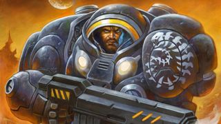 Art for StarCraft&#039;s Jim Raynor in Hearthstone.