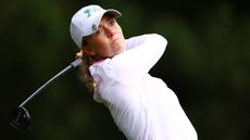 Patience Rhodes during a practice round for the Curtis Cup