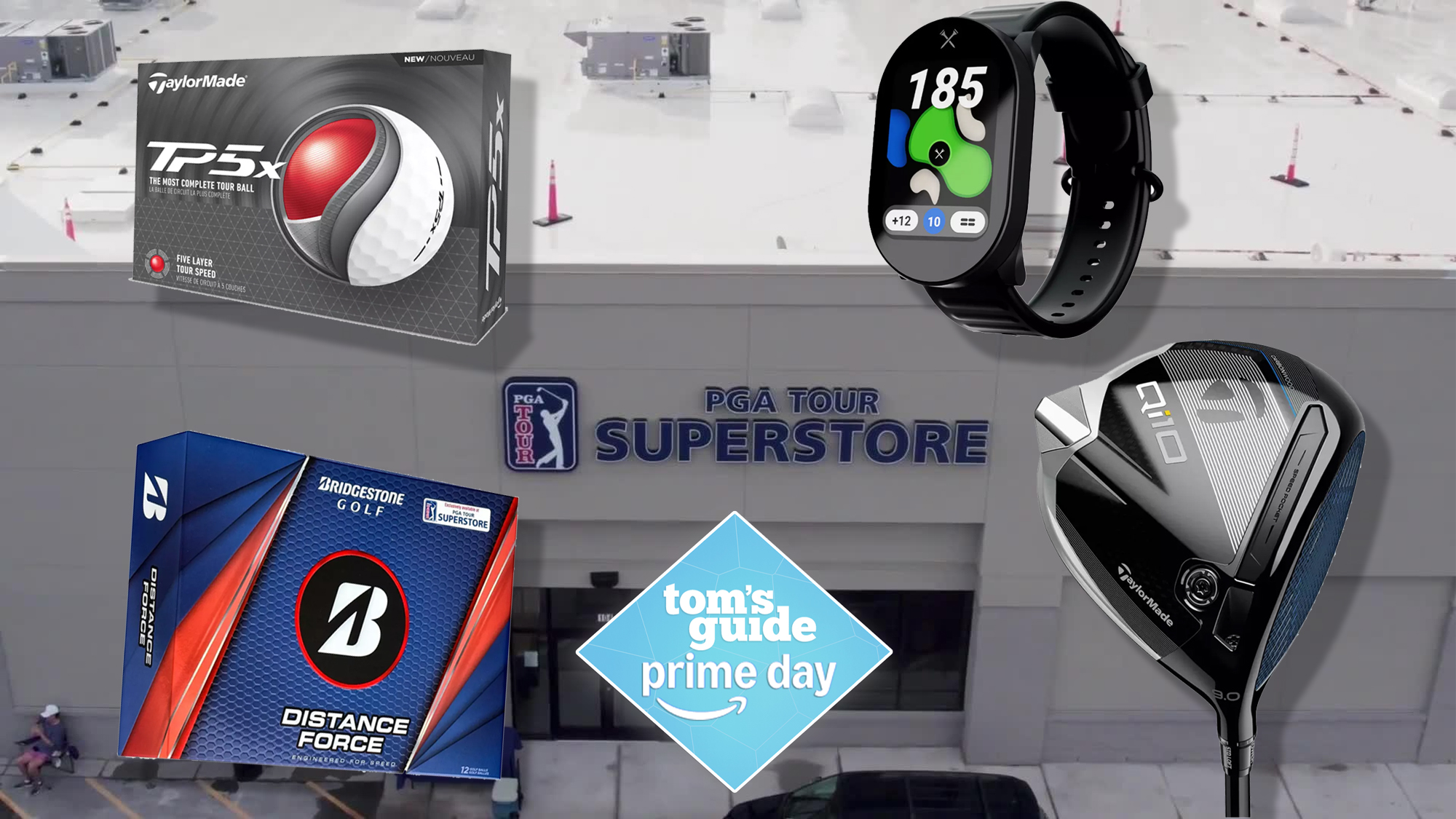 Golf products in front of a PGATSS