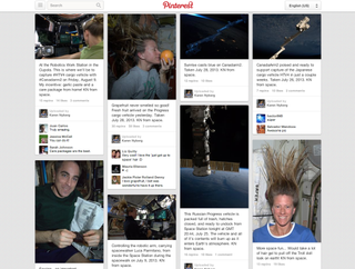Karen Nyberg's "International Space Station" Pinterest Board