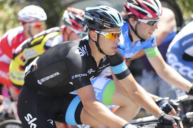 Richie Porte was focused throughout the race