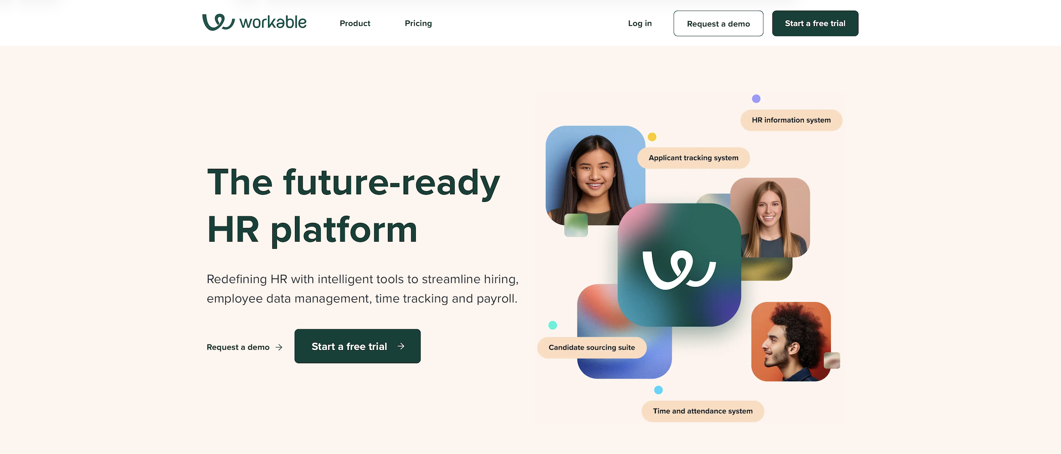 Workable website screenshot