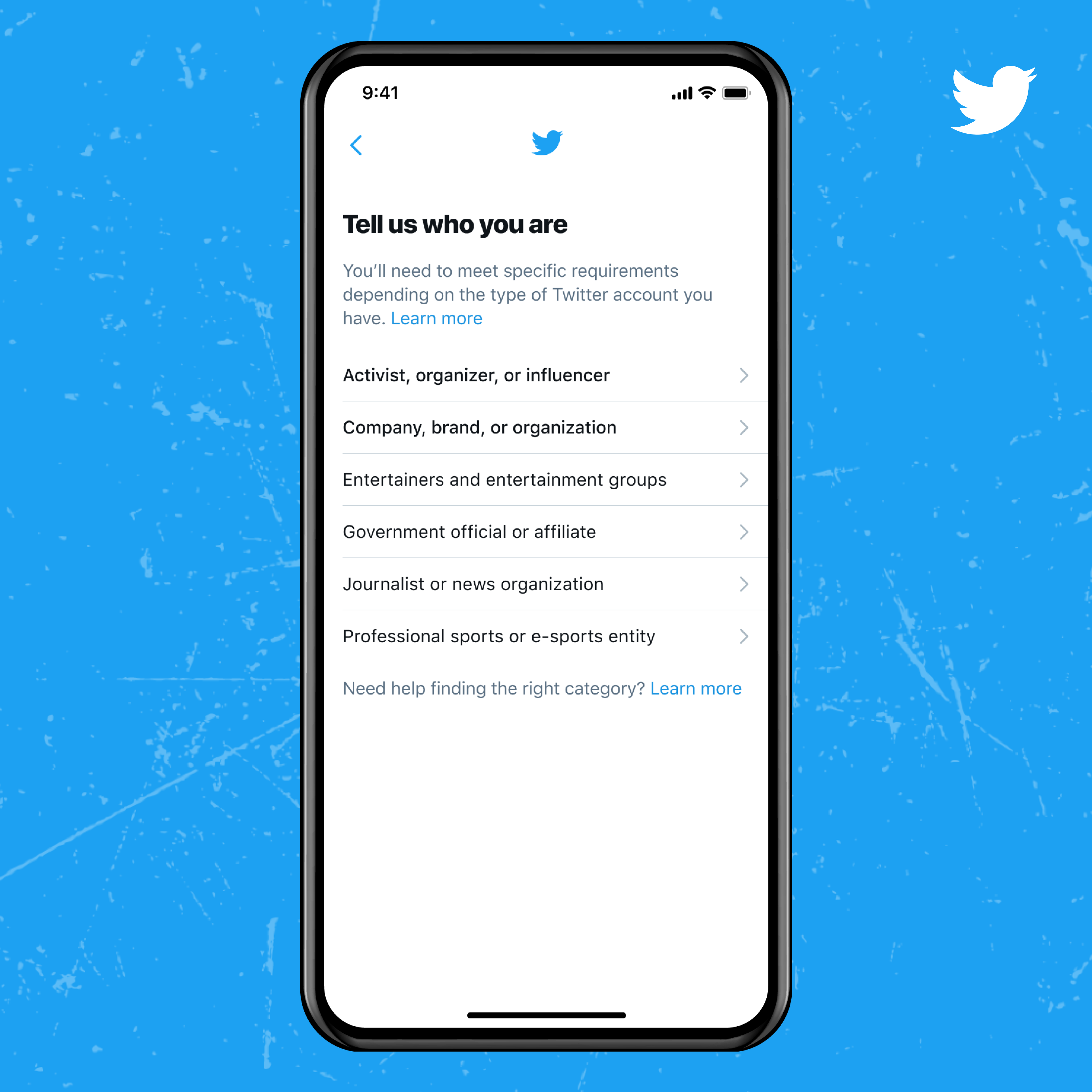 Twitter for Blue Tick eligibility
