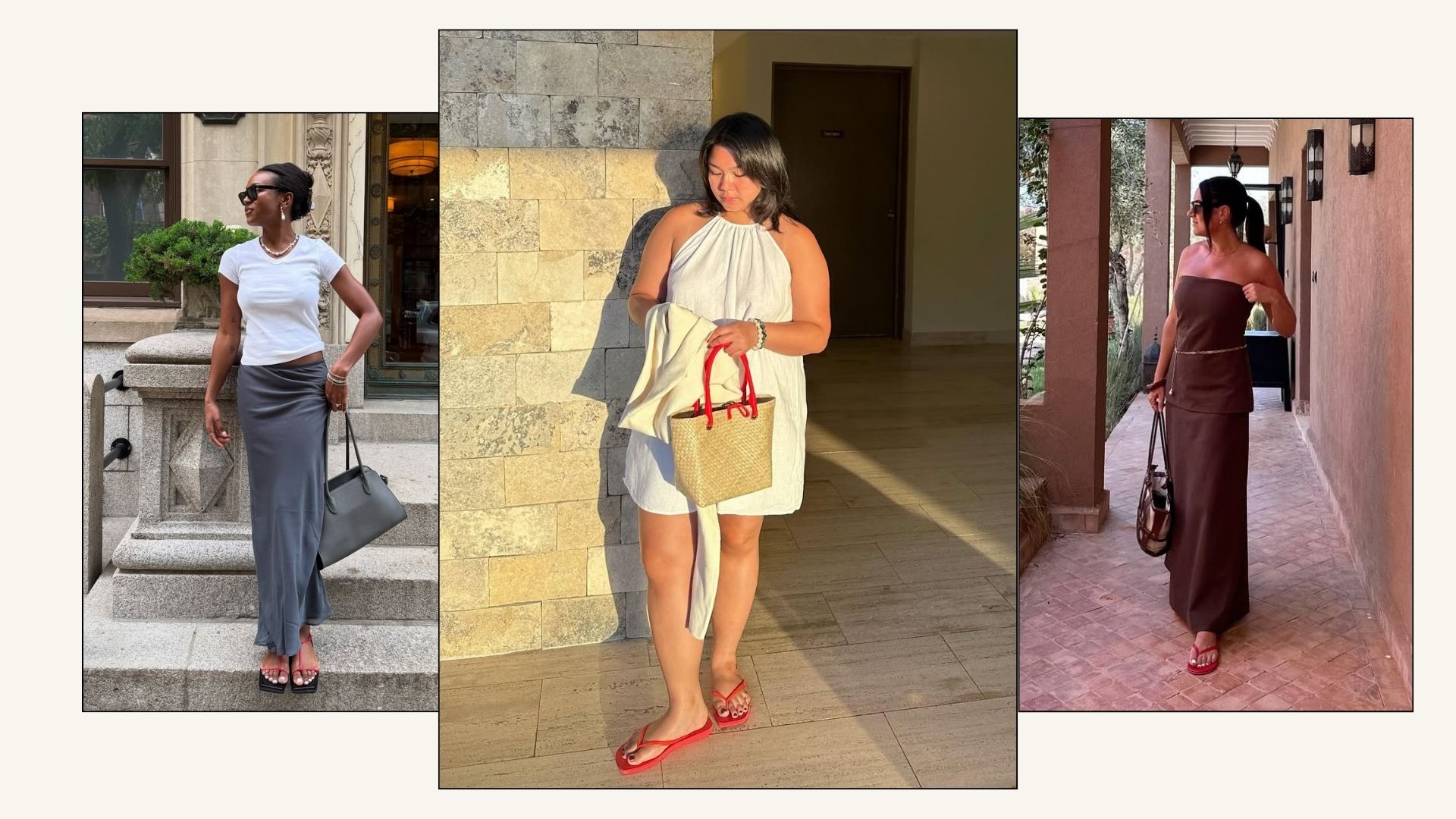Red sandals summer trend