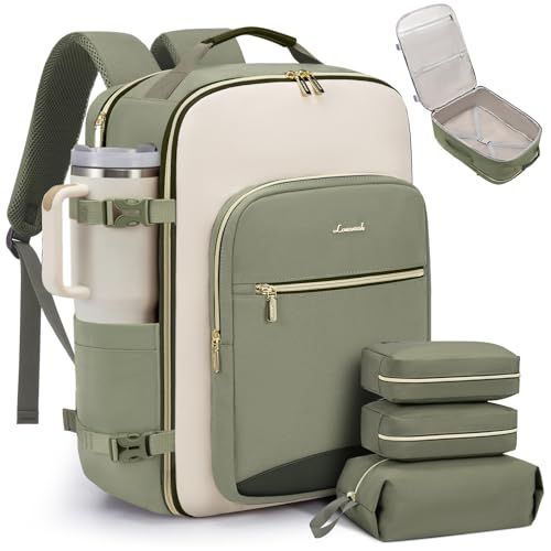 Travel Backpack With 3 Packing Cubes