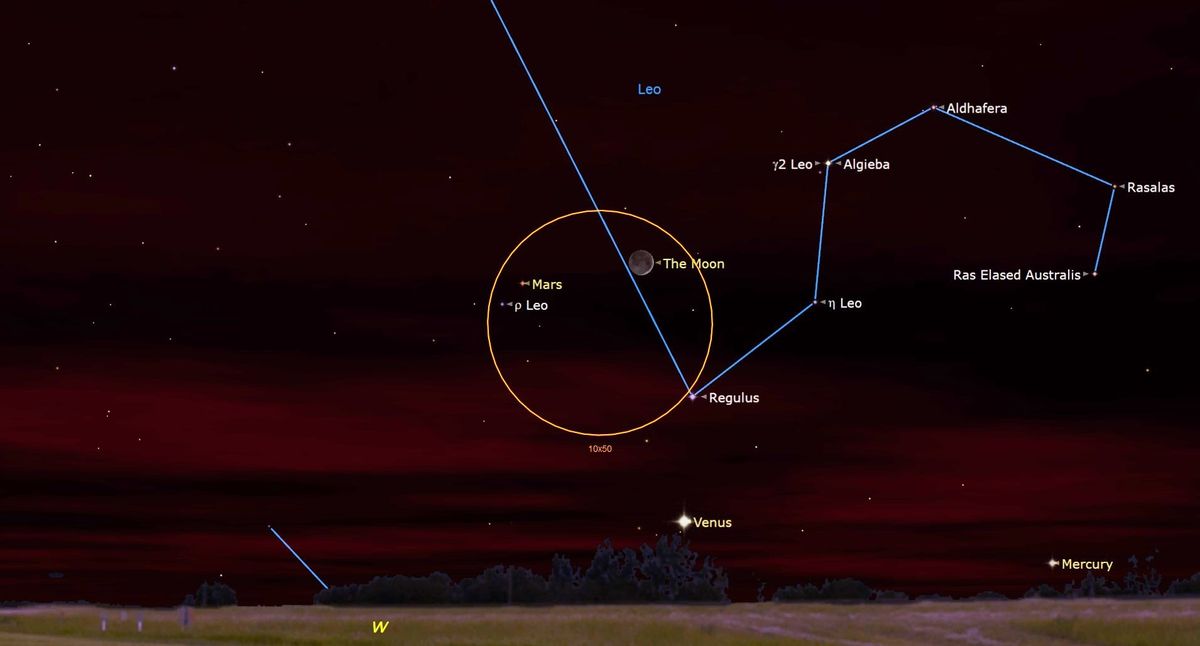 Mars and Venus leave the night sky this month. Here's how to say ...