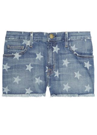 Current/Elliott star print denim shorts, £190
