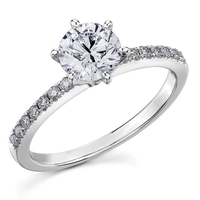 Maple Leaf Diamonds 18ct White Gold Diamond Solitaire Engagement Ring,