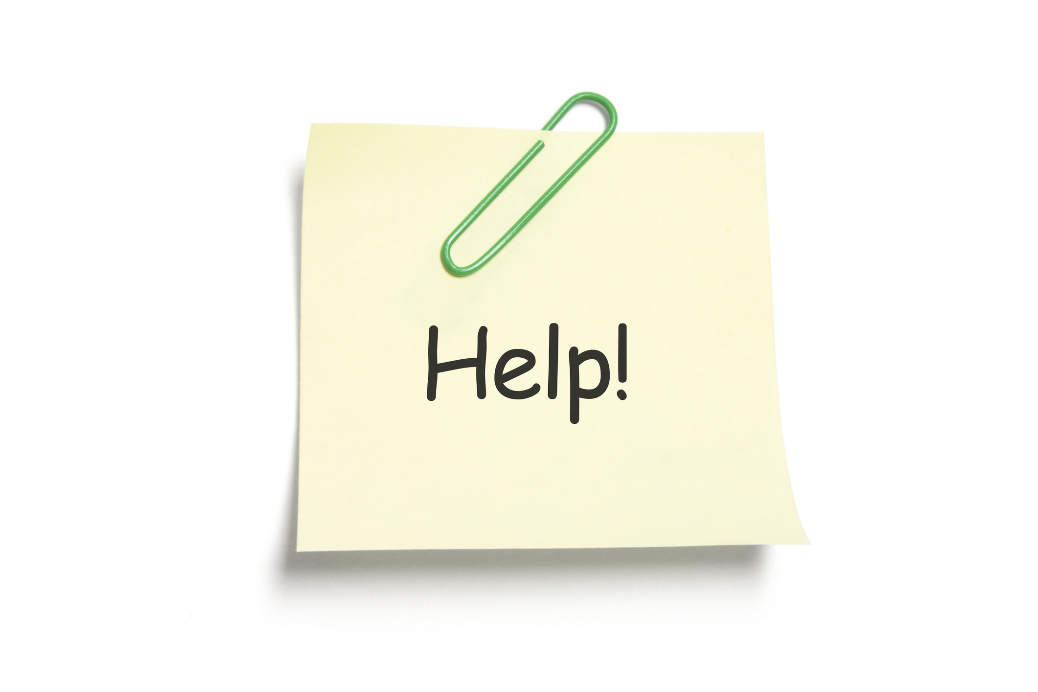 Post It Note Paper on White Background