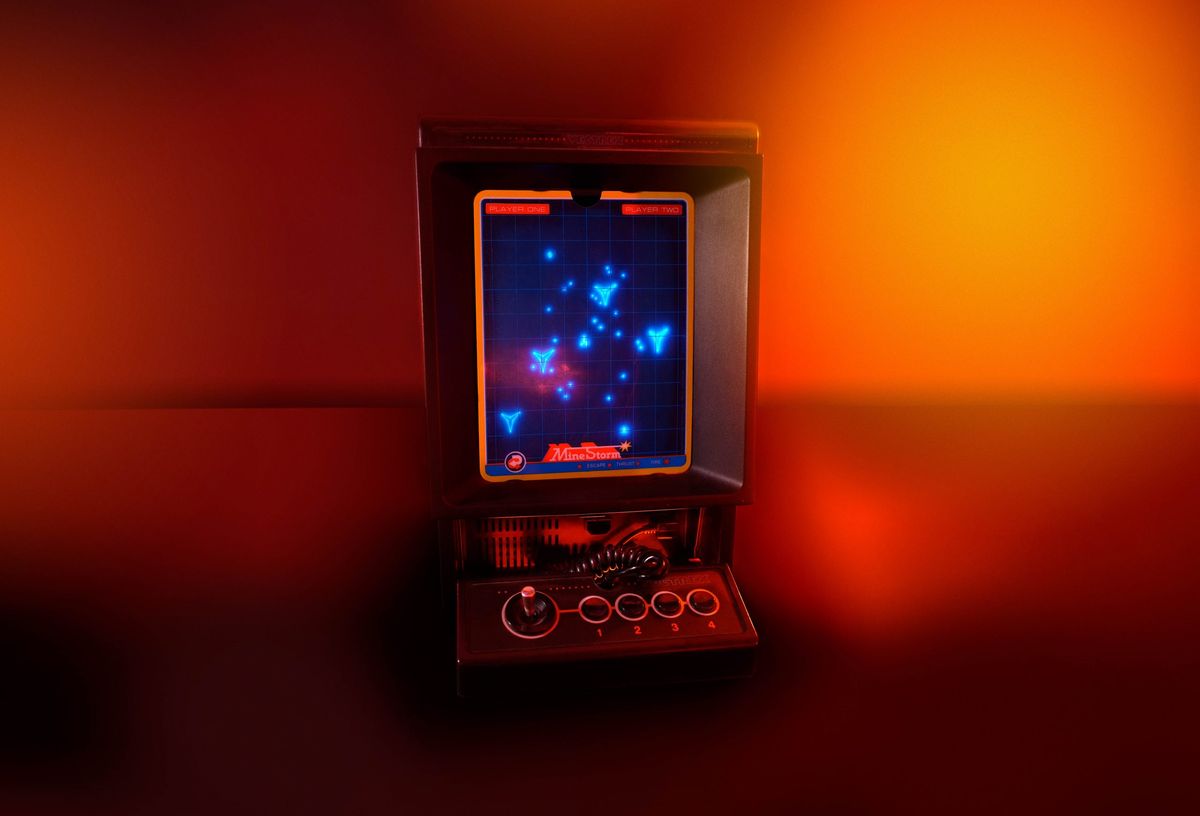 Iconic 80s Vectrex console reimagined for the modern day with OLED display, microSD, and wireless controllers — half-size Vectrex Mini could cost as little as $99 for early birds