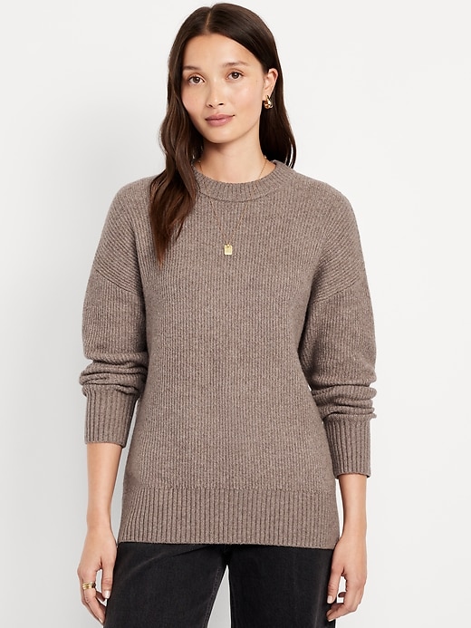 Sosoft Crew-Neck Tunic Sweater