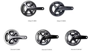 An image highlighting the affected Shimano cranks