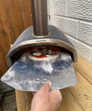 pizza peel and oven
