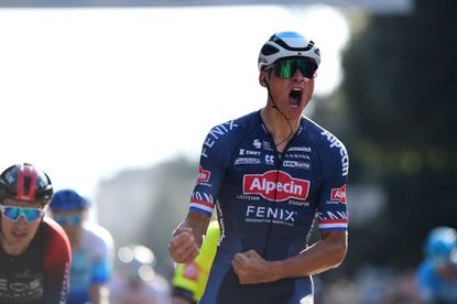 Mathieu van der Poel wins stage four of the Coppi e Bartali 2022