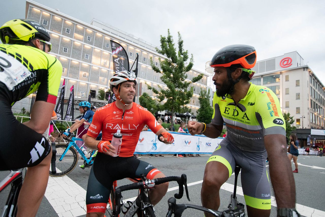 Riders catch up after tonights criterium