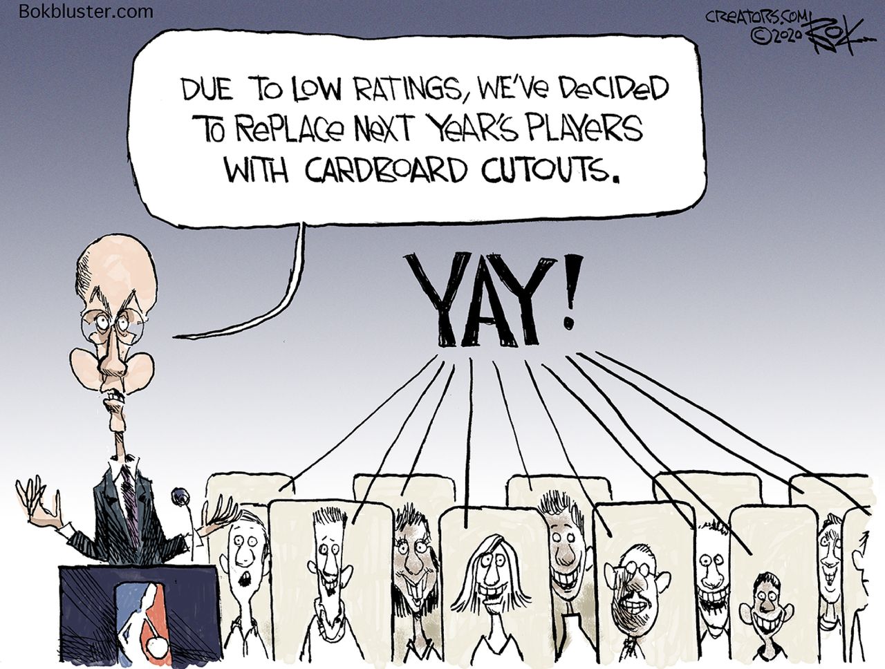 Editorial Cartoon U.S. NBA Adam Silver&amp;amp;nbsp;