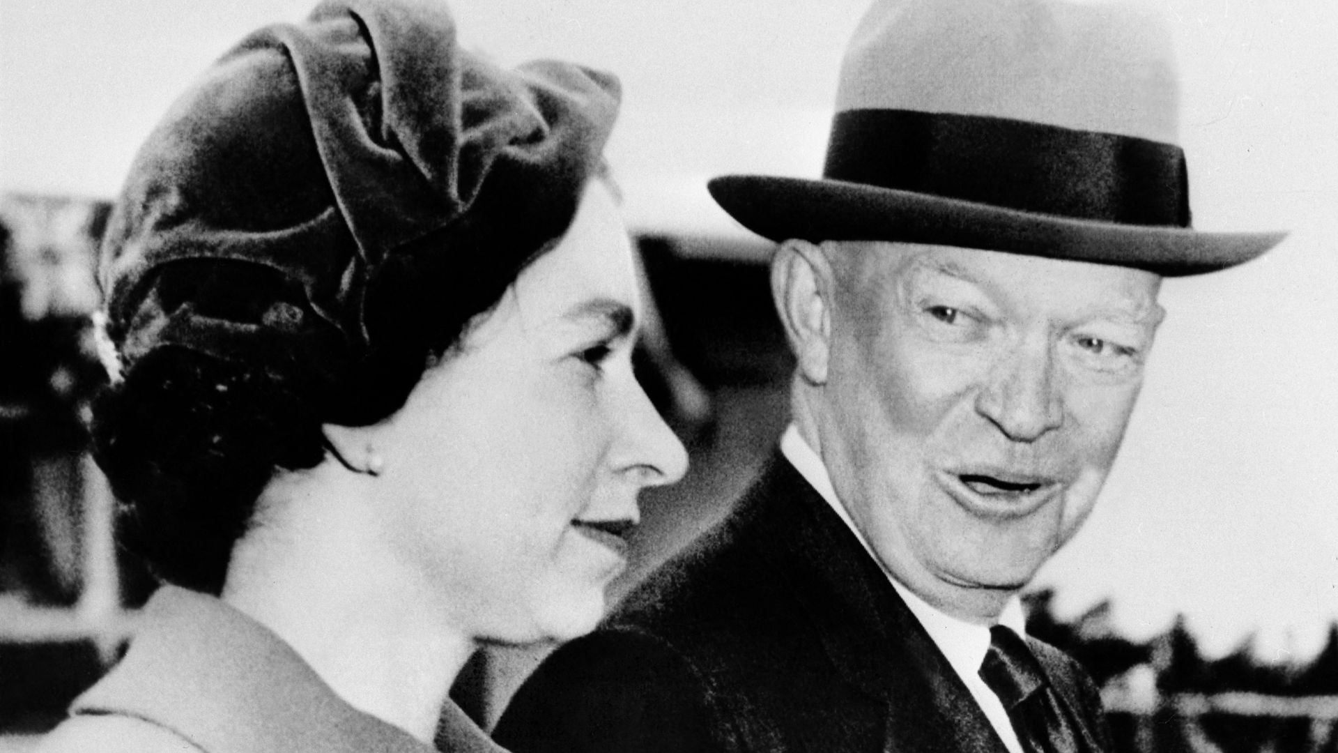 Queen Elizabeth II with President Eisenhower