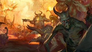 Monsters up to no good in Diablo 4 art.