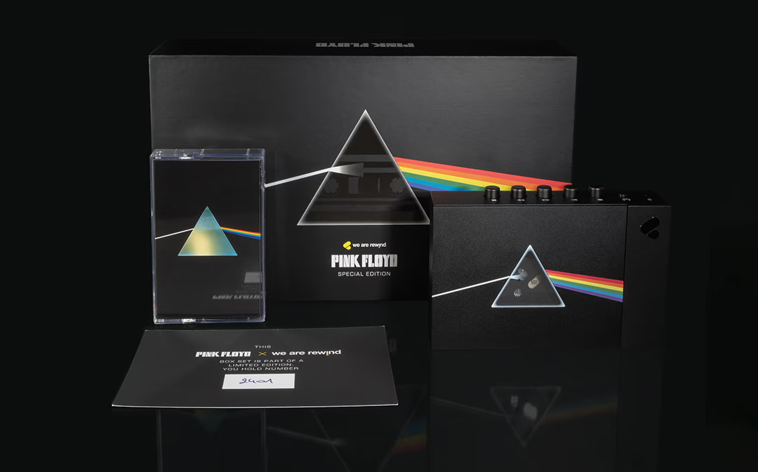 We Are Rewind X Pink Floyd Edition comes with a cassette of the remastered The Dark Side of the Moon
