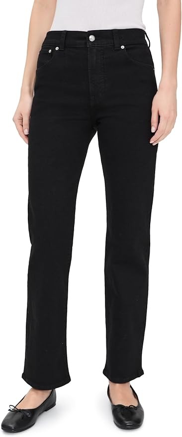 Madewell Women's Longline Jeans, Black Frost, 28
