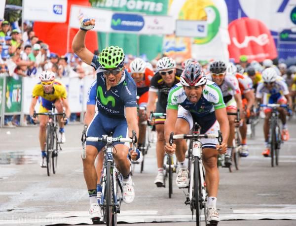 Byron Guama (Movistar Continental) wins stage 8 of the Vuelta Colombia