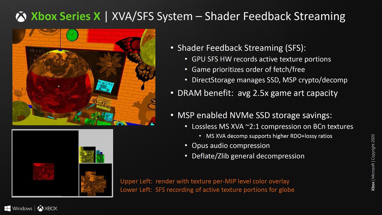 Microsoft Xbox Series X system architecture slides from Hot Chips 2020