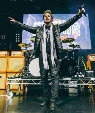 Chris Jericho conducts the crowd