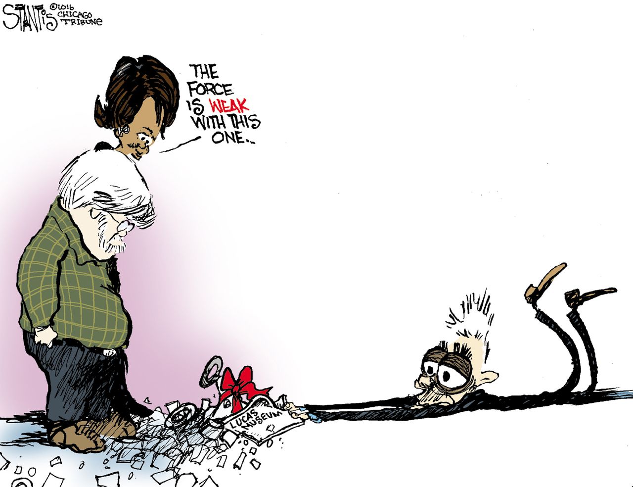 Editorial Cartoon U.S. George Lucas Museum