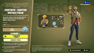 Fortnite Starter Pack - Raptor Royale