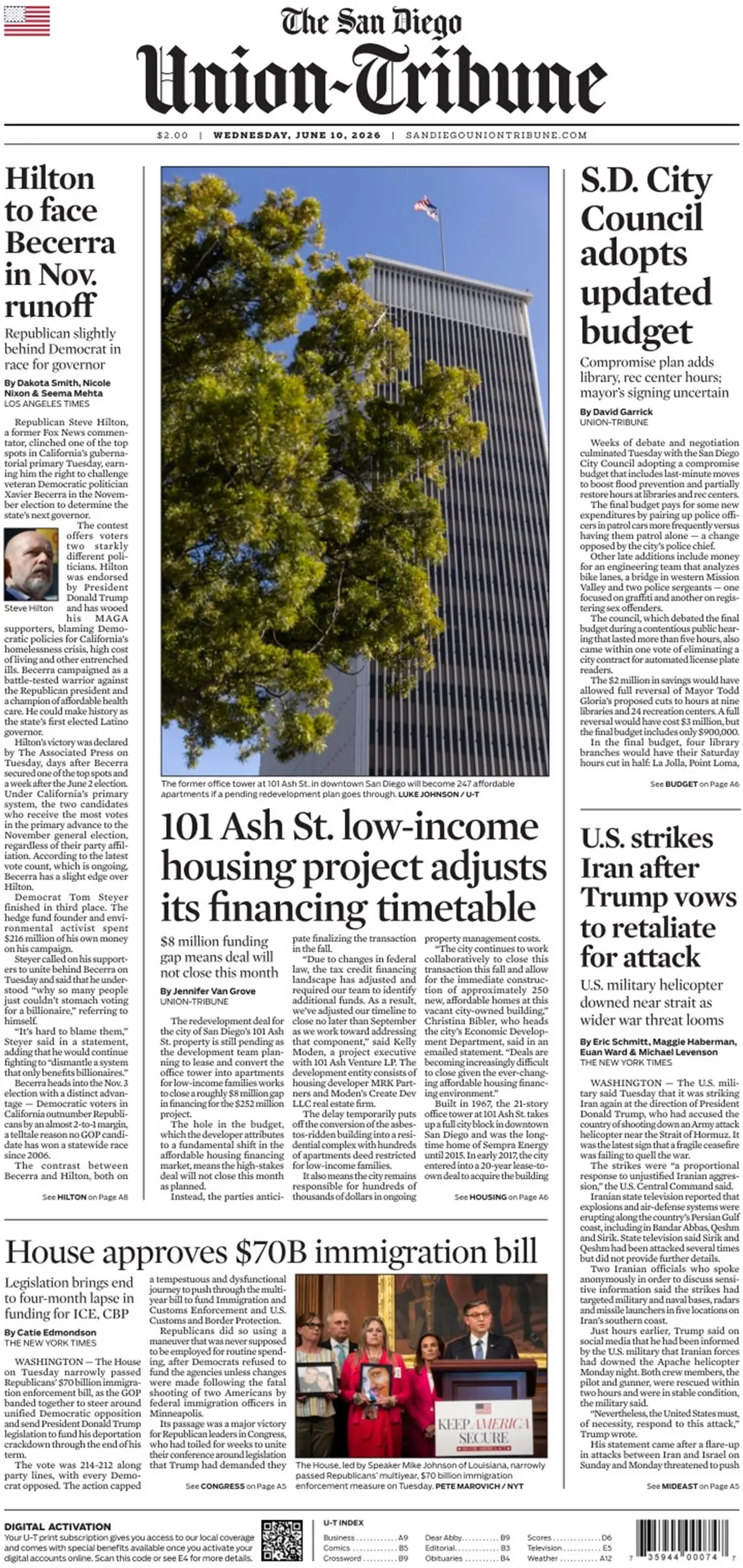The San Diego Union-Tribune
