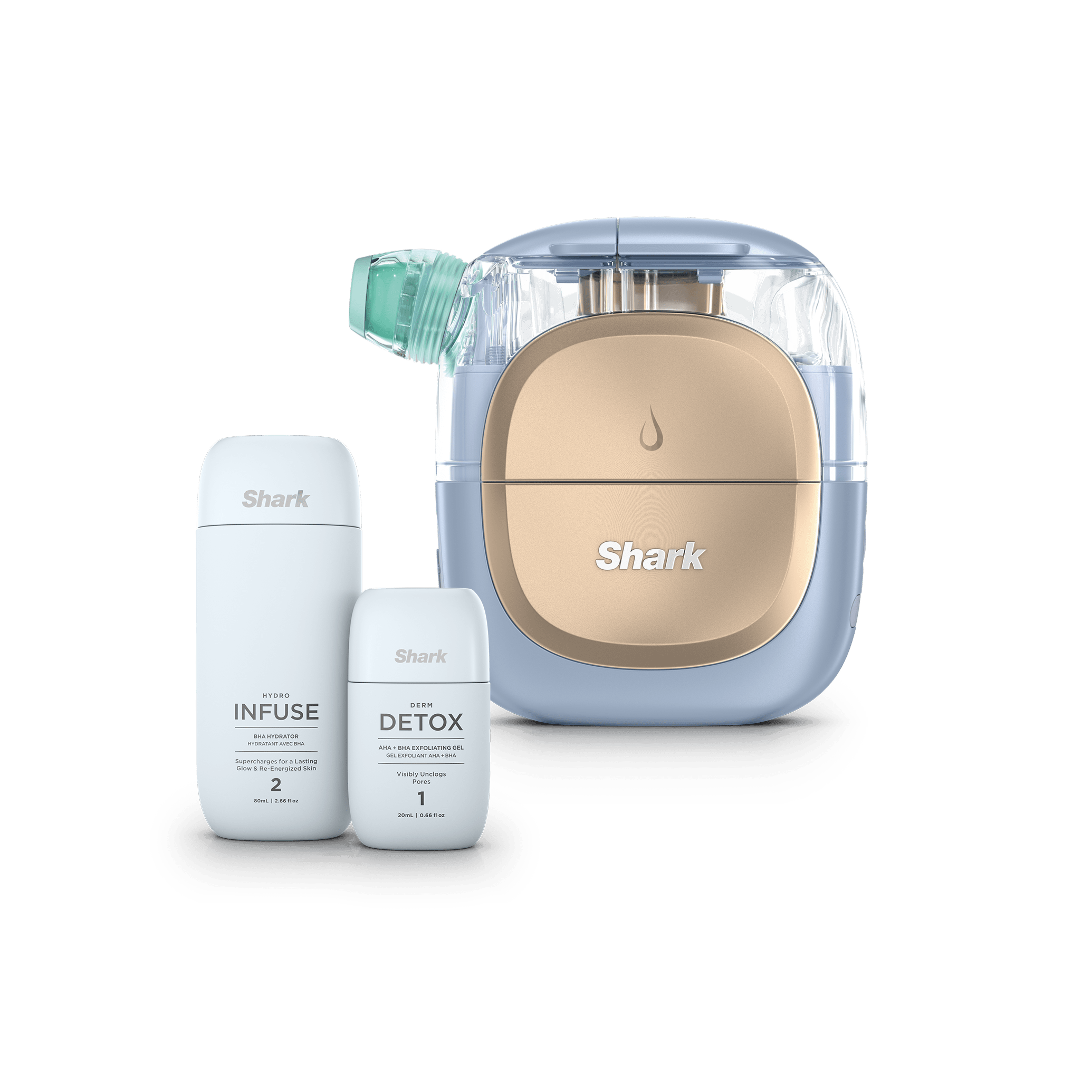 Shark&amp;trade; Facialpro&amp;trade; Glow at Home Hydrating Facial System in Blue
