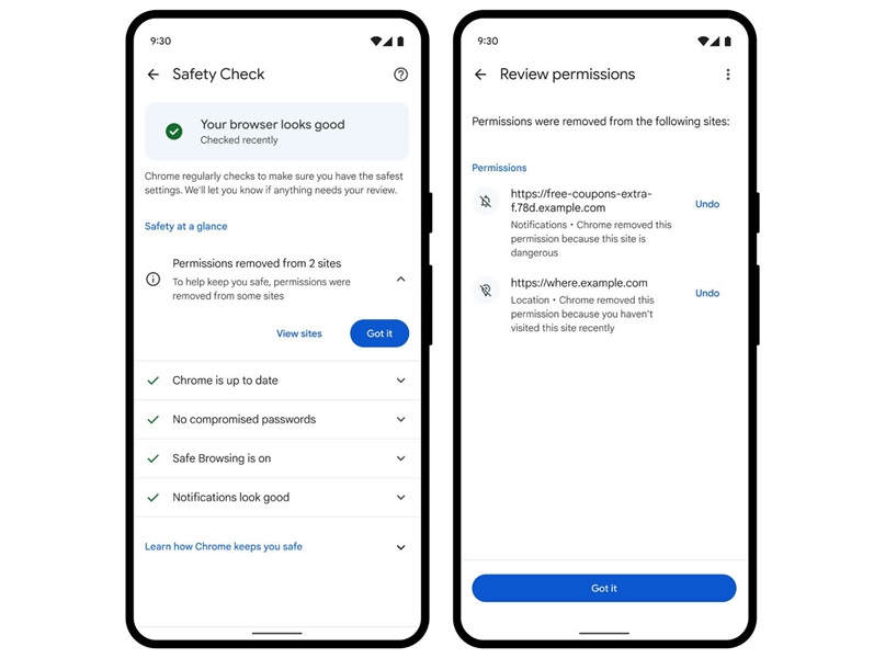 Google Chrome's Safety Check will scan your software to ensure you're running the latest and your passwords for security risks.