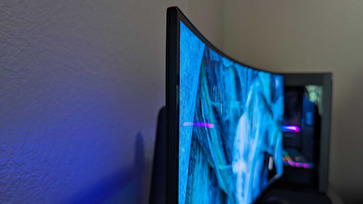 Alienware AW3423DWF curved QDOLED gaming monitor review Windows Central