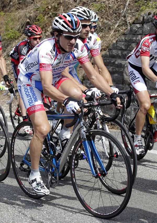 Alessandro Bertolini (Androni Giocattoli) hold his place in the peloton - for now.