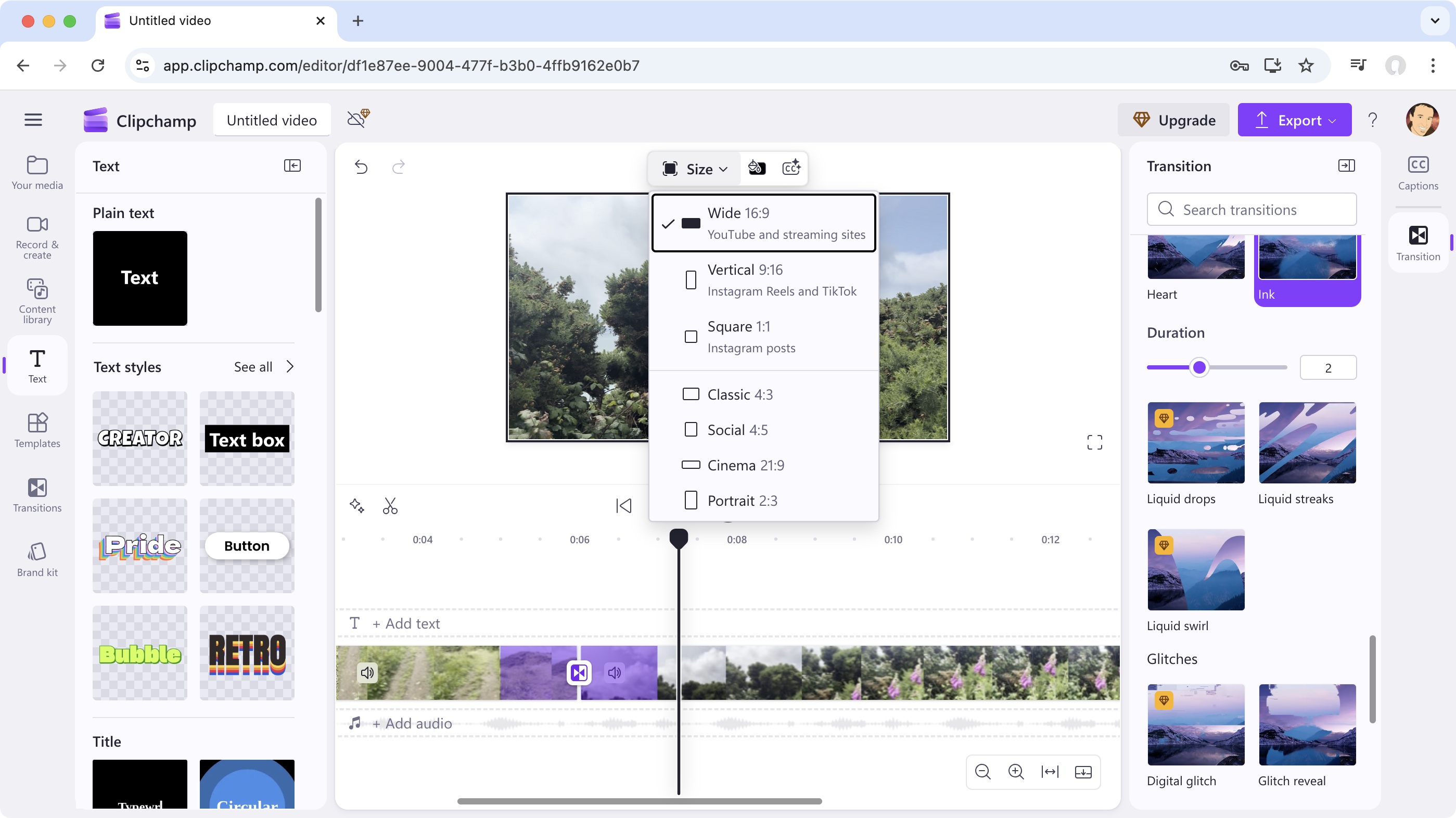 Using Microsoft Clipchamp to edit videos during our review