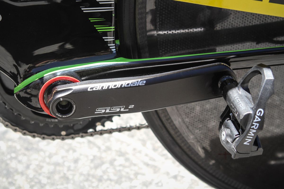 Garmin Vector pedals provide power meter readings for the Cannondale-Drapac riders