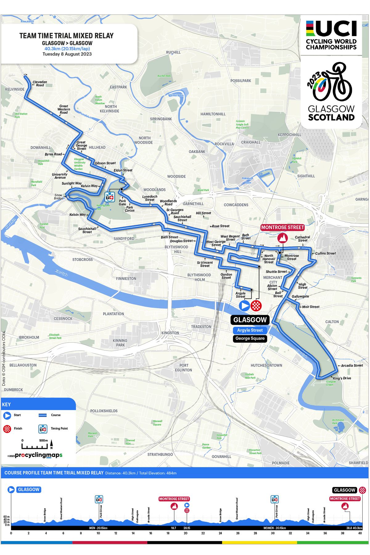 World Championships Team Time Trial Mixed Relay 2023 start times and ...