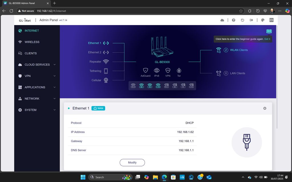 GL-iNet Flint 3 Wi-Fi 7 router review