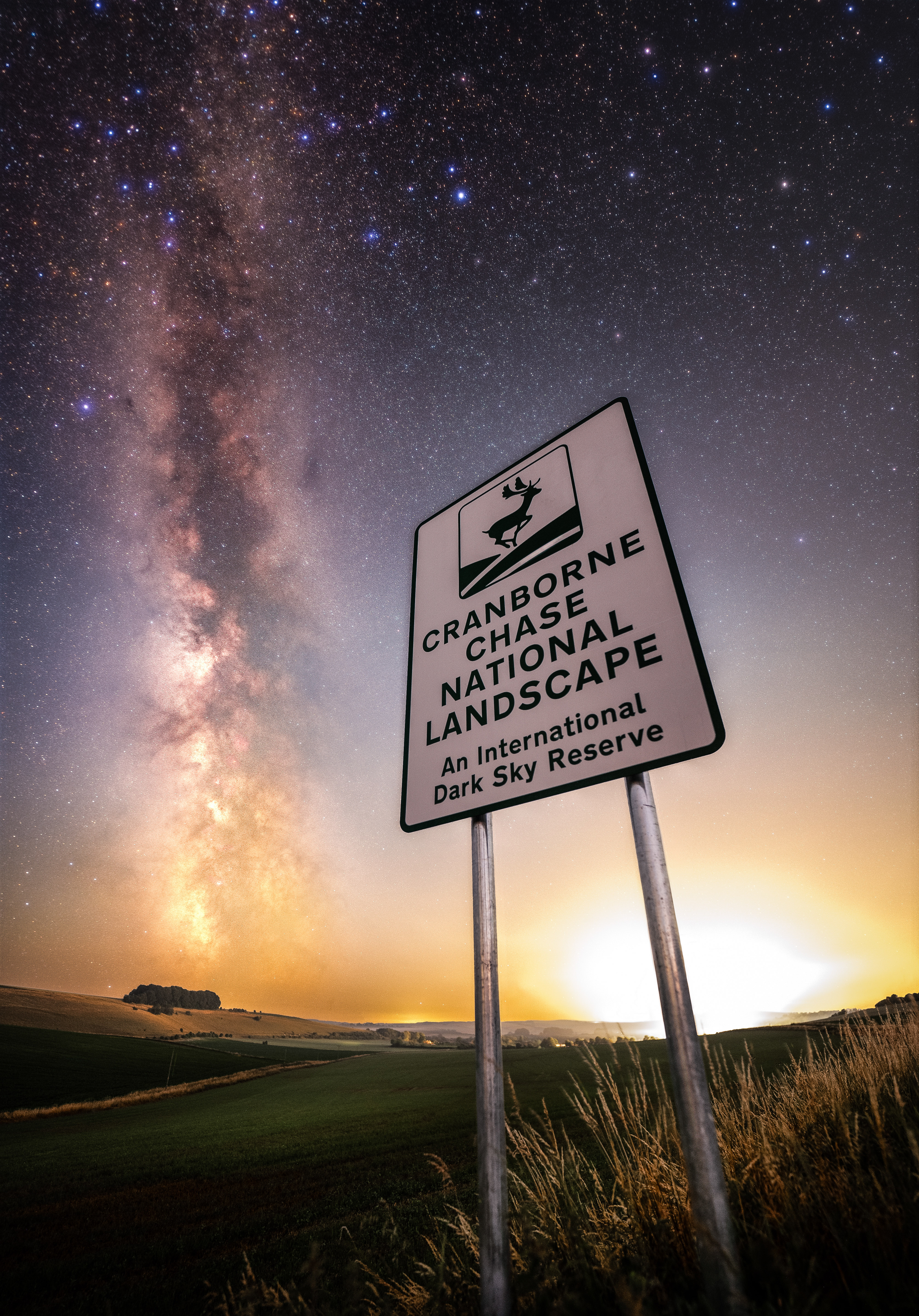 Image of Milky Way at Cranborne Chase shot using the iOptron Skytracker Pro star tracker mount