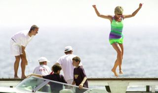 Princess Diana on holiday in 1997