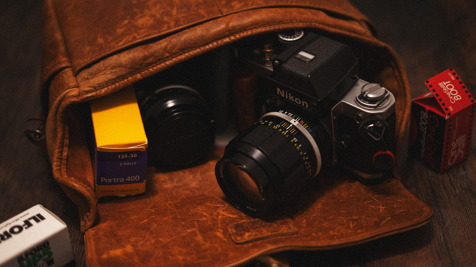 A Nikon F2 with accessories