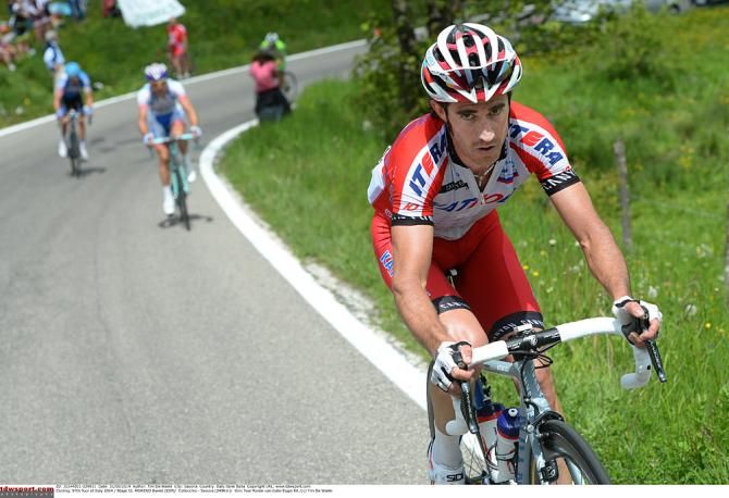 Daniel Moreno (Katusha) attacks the breakaway