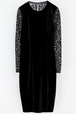 Zara Velvet And Lace Dress, £49.99