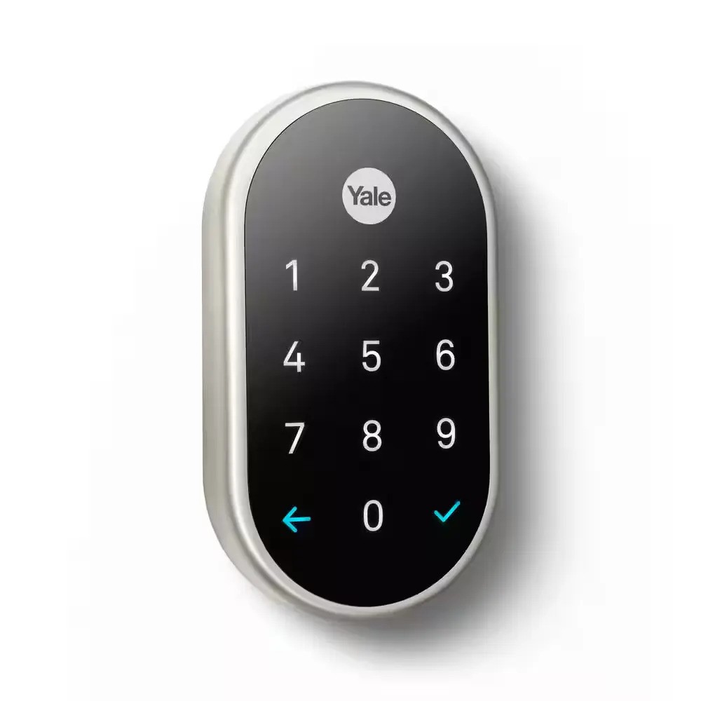 Nest x Yale Lock - Tamper-Proof Smart Wifi Bluetooth Deadbolt Lock with Nest Connect