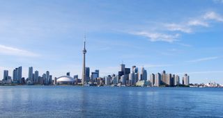 Toronto sits on the northwest shore of Lake Ontario.